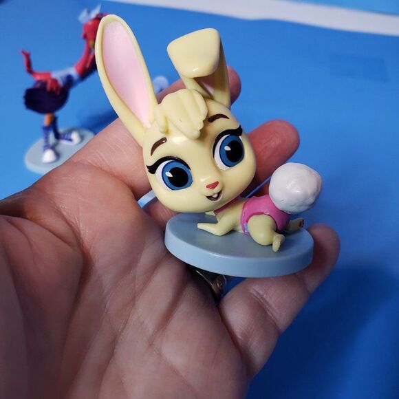 Disney Junior T.O.T.S Action Figure 3 Cake Topper Flamingo Penguin Bunny - Picture 11 of 12